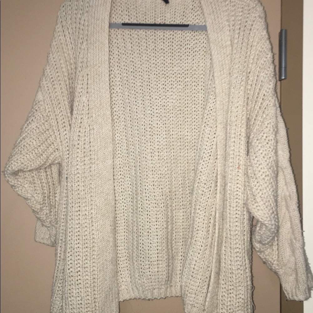 White Knit Cardigan